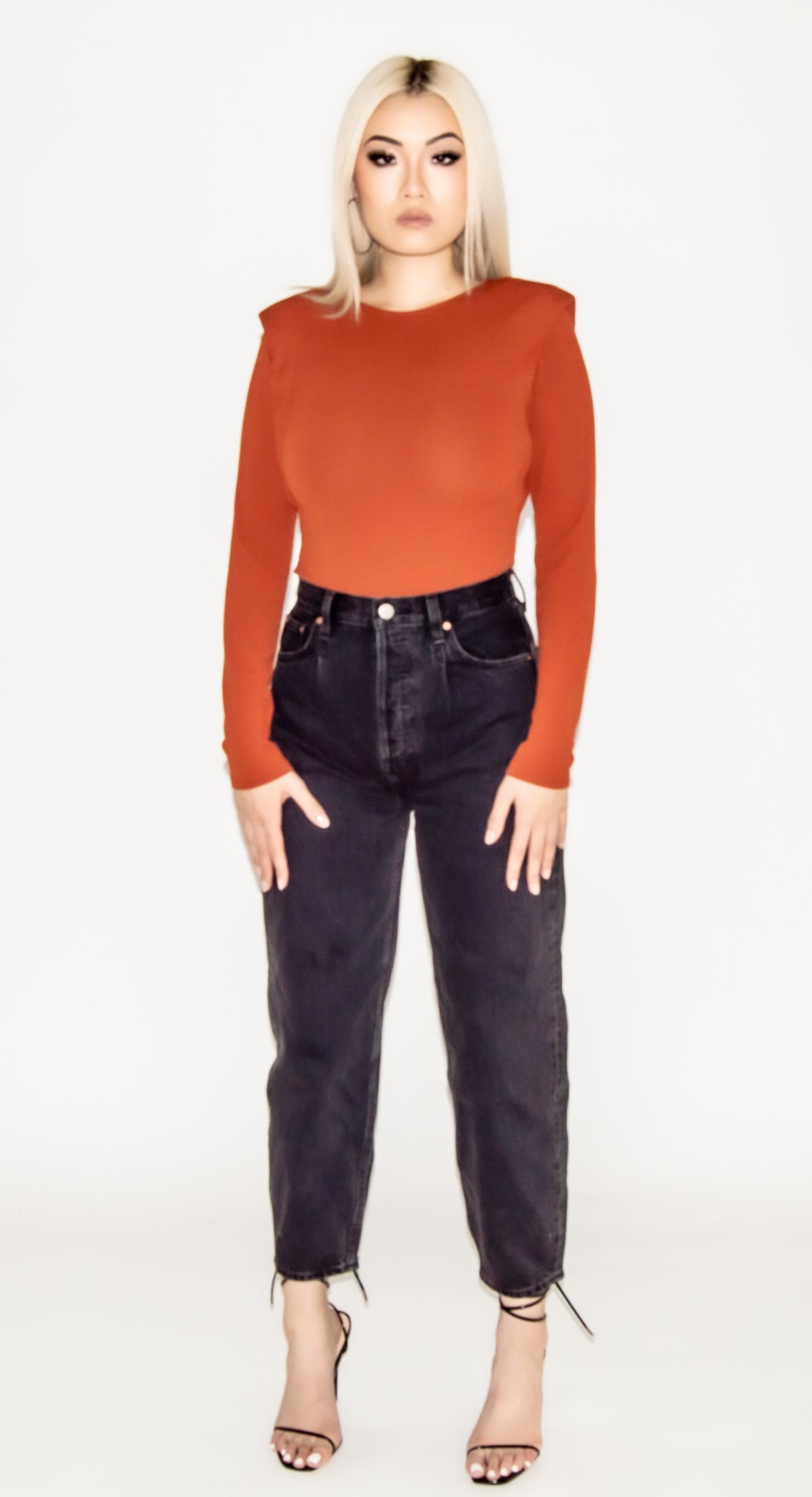 Not Your Basic Bodysuit Burnt Orange