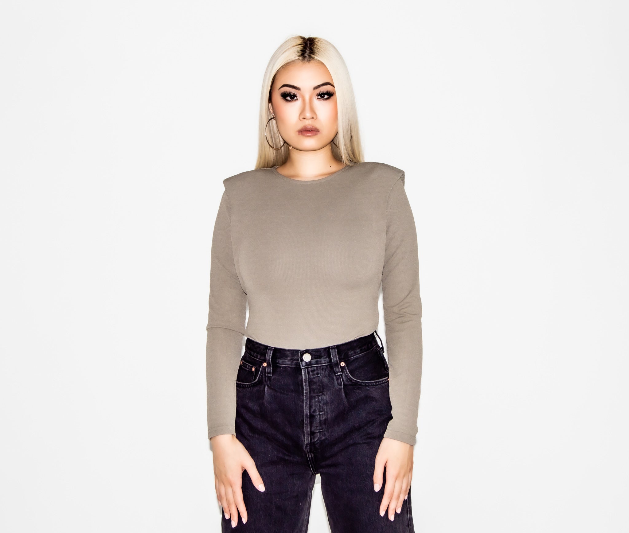 Not Your Basic Bodysuit Gray